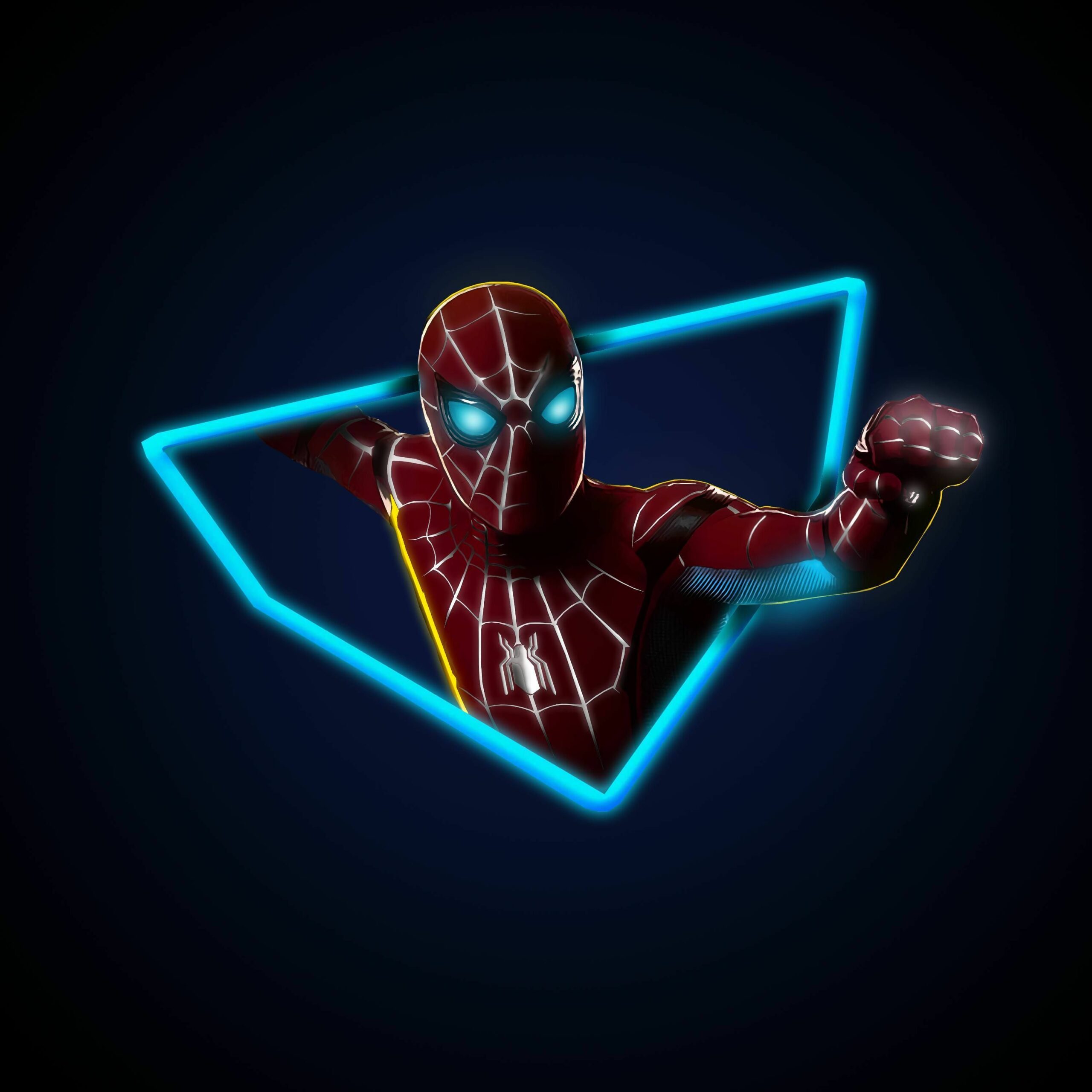Spider-Man Neon 4K Wallpaper